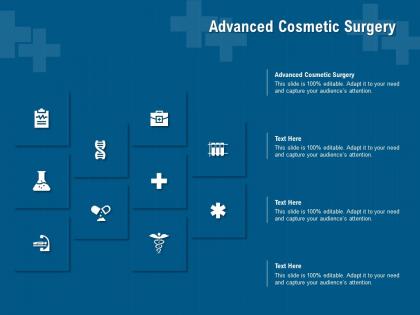 Advanced cosmetic surgery ppt powerpoint presentation file vector