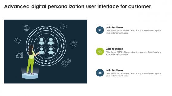 Advanced Digital Personalization User Interface For Customer
