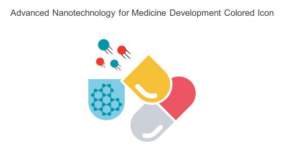 Advanced Nanotechnology For Medicine Development Colored Icon In Powerpoint Pptx Png And Editable Eps Format