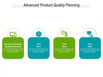 Advanced product quality planning ppt powerpoint presentation model gallery cpb