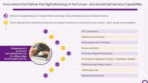 Advanced Self Service Capabilities In Digital Banking Training Ppt