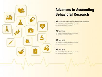Advances in accounting behavioral research ppt powerpoint presentation styles graphic