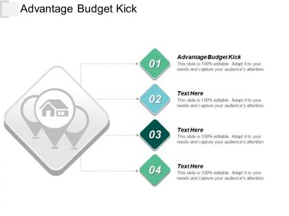 Advantage budget kick ppt powerpoint presentation diagram graph charts cpb