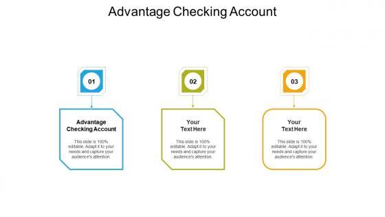 Advantage checking account ppt powerpoint presentation gallery graphics cpb