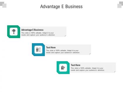 Advantage e business ppt powerpoint presentation gallery show cpb