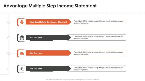 Advantage Multiple Step Income Statement In Powerpoint And Google Slides Cpb
