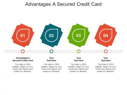 Advantages a secured credit card ppt powerpoint presentation inspiration format cpb