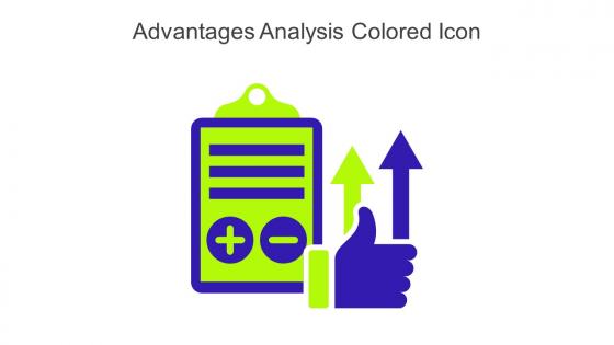 Advantages Analysis Colored Icon In Powerpoint Pptx Png And Editable Eps Format
