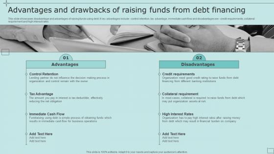 Advantages And Drawbacks Of Raising Funds From Debt Financing Strategic Fundraising Plan