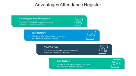 Advantages attendance register ppt powerpoint presentation professional templates cpb