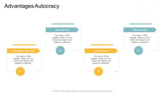 Advantages Autocracy In Powerpoint And Google Slides Cpb