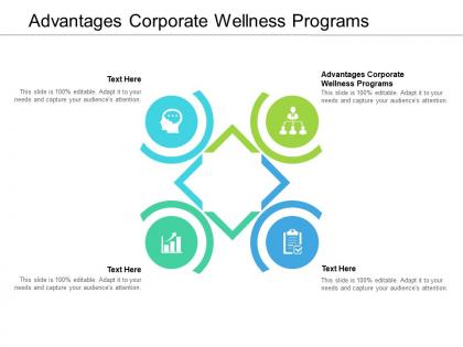 Advantages corporate wellness programs ppt powerpoint presentation show cpb