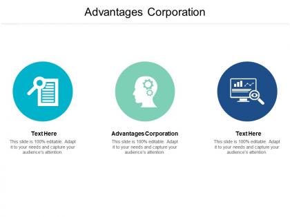 Advantages corporation ppt powerpoint presentation slides good cpb