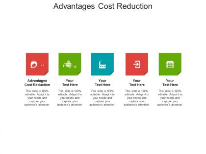 Advantages cost reduction ppt powerpoint presentation layouts file formats cpb
