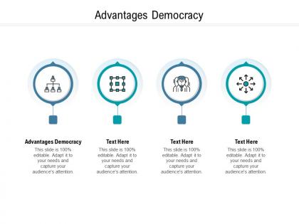 Advantages democracy ppt powerpoint presentation icon samples cpb