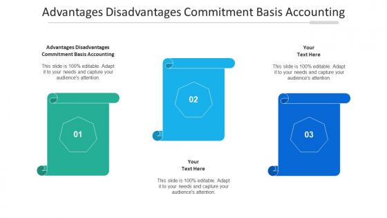 Advantages Disadvantages Commitment Basis Accounting Ppt Powerpoint Presentation Cpb