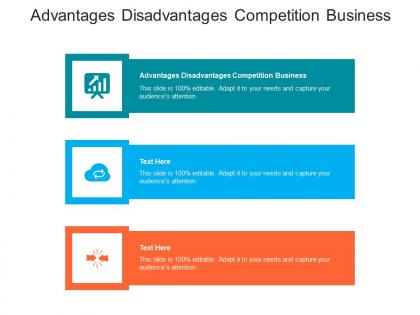 Advantages disadvantages competition business ppt powerpoint presentation gallery deck cpb