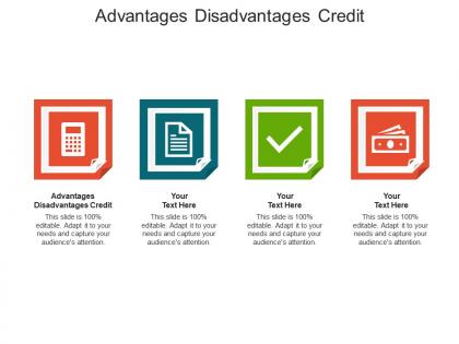 Advantages disadvantages credit ppt powerpoint presentation model layouts cpb