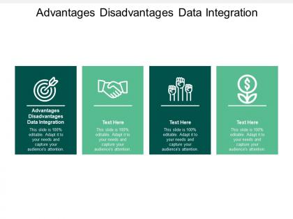 Advantages disadvantages data integration ppt powerpoint presentation infographics graphics design cpb