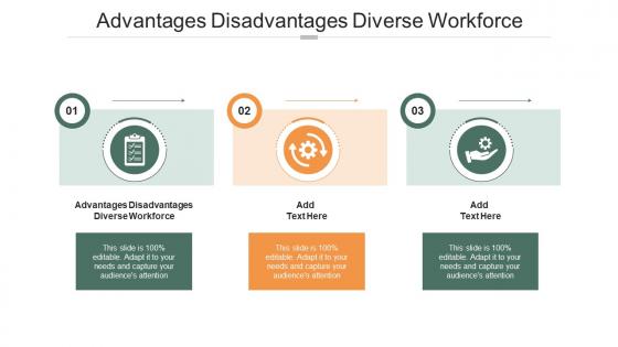 Advantages Disadvantages Diverse Workforce In Powerpoint And Google Slides Cpb