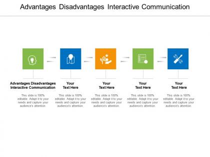 Advantages disadvantages interactive communication ppt powerpoint presentation visual aids infographics cpb