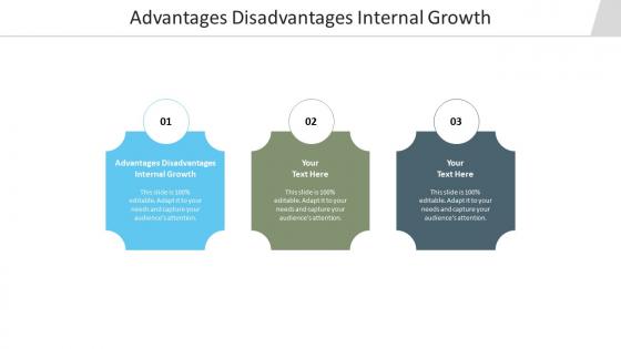 Advantages disadvantages internal growth ppt powerpoint presentation slides template cpb