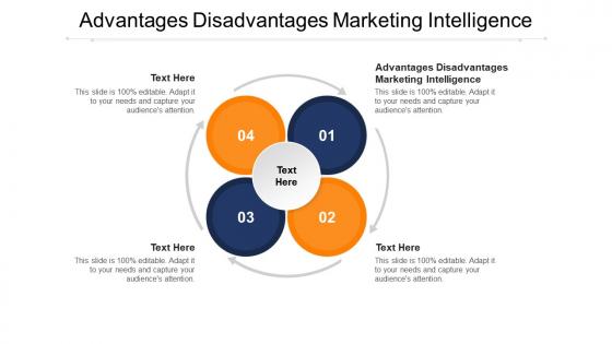 Advantages disadvantages marketing intelligence ppt powerpoint background image cpb