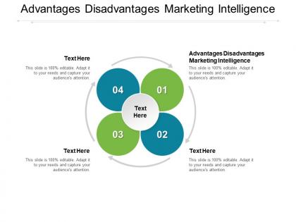 Advantages disadvantages marketing intelligence ppt powerpoint presentation ideas graphics download cpb