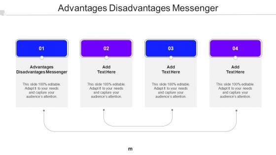 Advantages Disadvantages Messenger Ppt Powerpoint Presentation Infographic Cpb