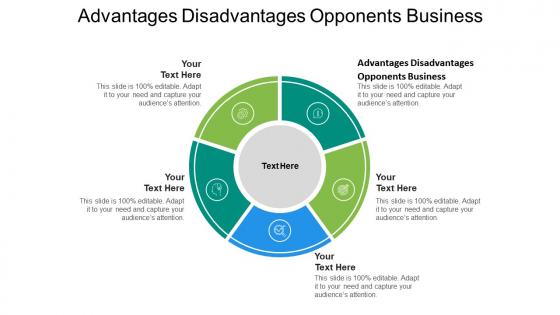 Advantages disadvantages opponents business ppt powerpoint presentation summary display cpb