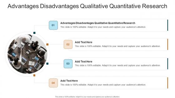 Advantages Disadvantages Qualitative Quantitative Research In Powerpoint And Google Slides Cpb