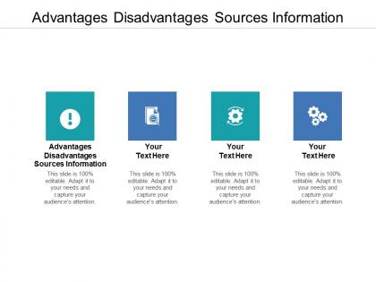 Advantages disadvantages sources information ppt powerpoint presentation outline visuals cpb