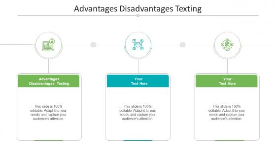 Advantages disadvantages texting ppt powerpoint presentation outline influencers cpb