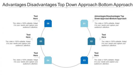 Advantages disadvantages top down approach bottom approach ppt graphics design cpb