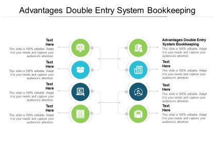 Advantages double entry system bookkeeping ppt powerpoint presentation show aids cpb