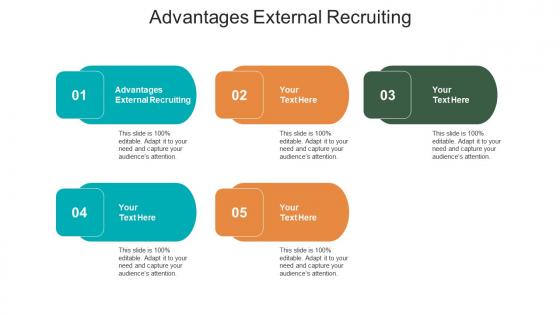 Advantages external recruiting ppt powerpoint presentation ideas vector cpb