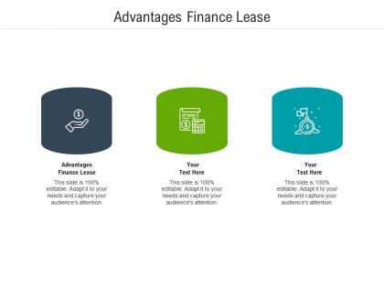 Advantages finance lease ppt powerpoint presentation infographic template show cpb