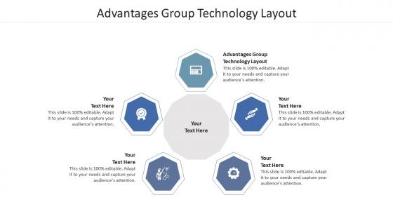 Advantages group technology layout ppt powerpoint presentation infographic cpb