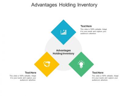 Advantages holding inventory ppt powerpoint presentation styles display cpb