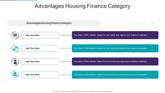 Advantages Housing Finance Category In Powerpoint And Google Slides Cpb