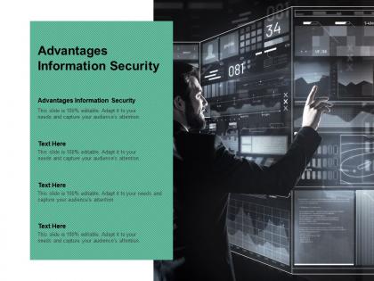 Advantages information security ppt powerpoint presentation infographics elements cpb