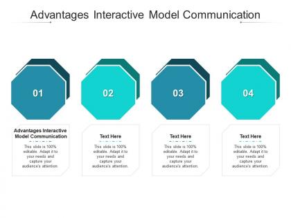 Advantages interactive model communication ppt powerpoint presentation ideas gallery cpb