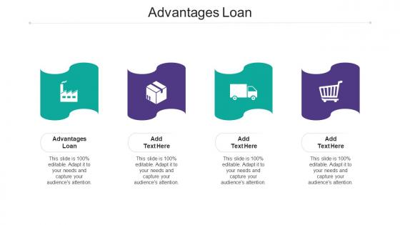 Advantages Loan Ppt Powerpoint Presentation Summary Vector Cpb