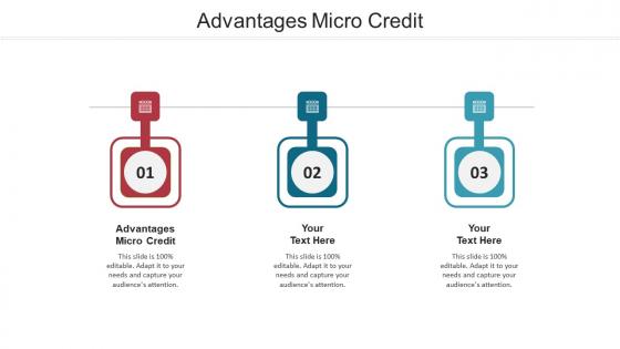 Advantages micro credit ppt powerpoint presentation summary graphics cpb