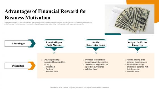 Advantages Of Financial Reward For Business Motivation