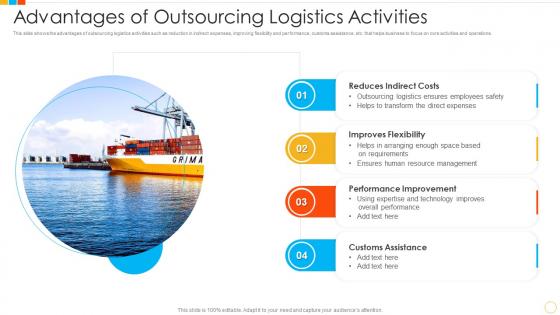 Advantages of outsourcing logistics activities