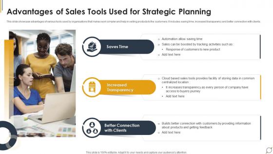 Advantages Of Sales Tools Used For Strategic Planning