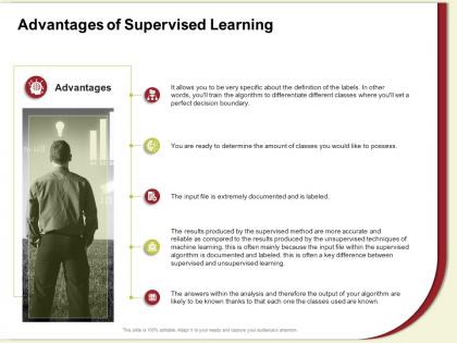 Advantages of supervised learning would like ppt powerpoint presentation file deck