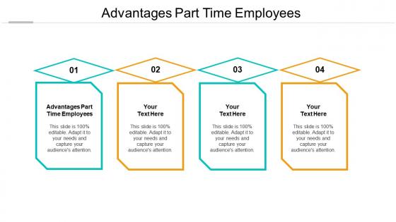 Advantages part time employees ppt powerpoint presentation show file formats cpb