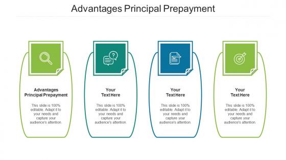 Advantages Principal Prepayment Ppt Powerpoint Presentation Pictures Format Ideas Cpb